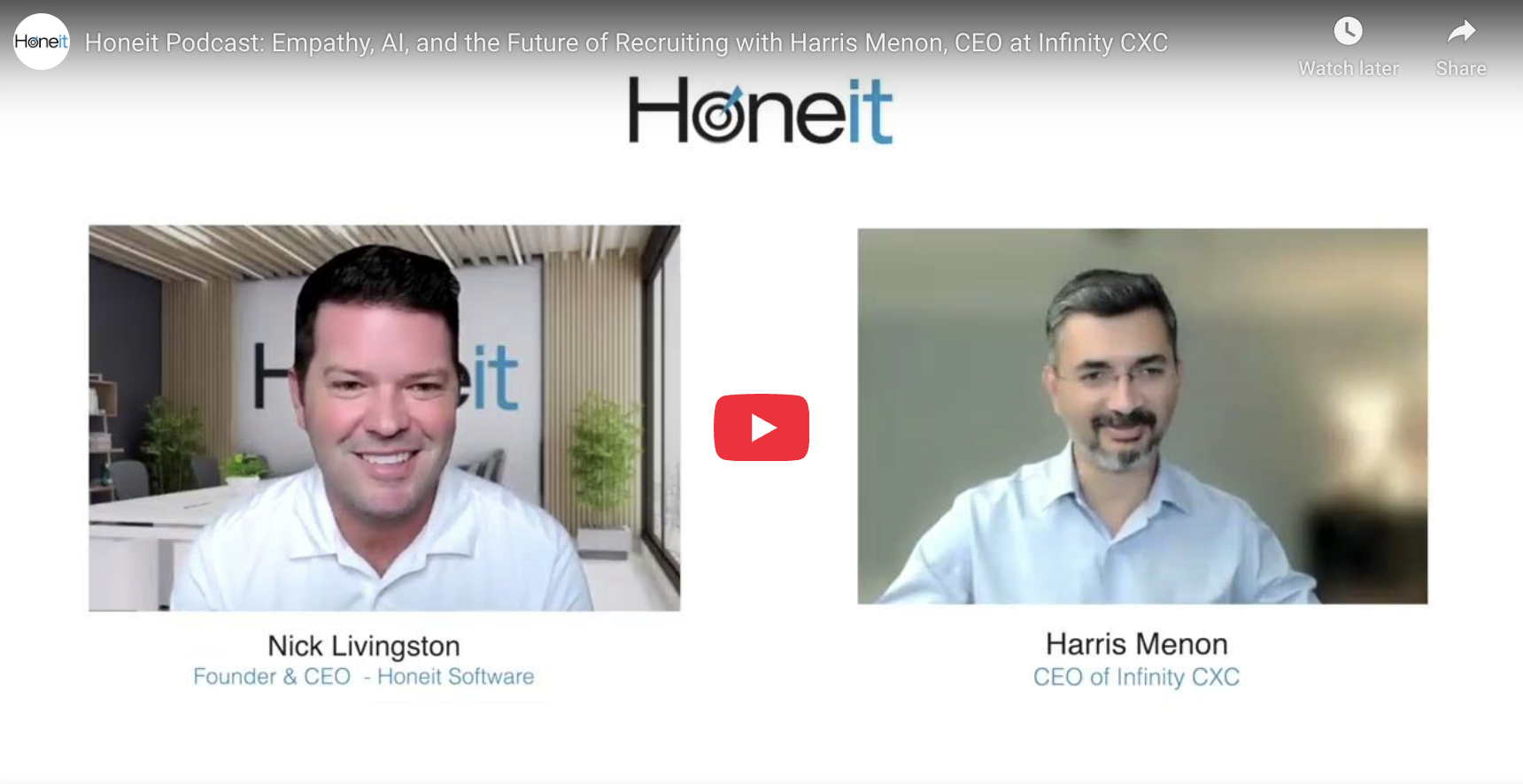 Honeit Podcast with Harris Menon - Infinity CXC