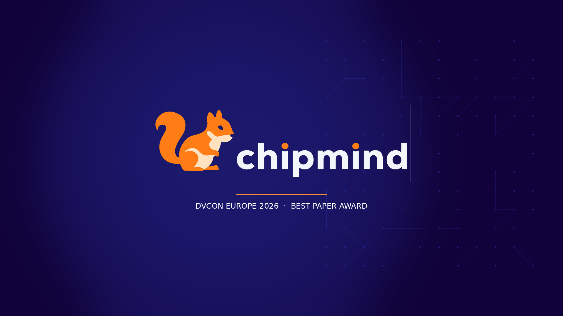 Chipmind logo — Best Paper Award sponsor at DVCon Europe 2026