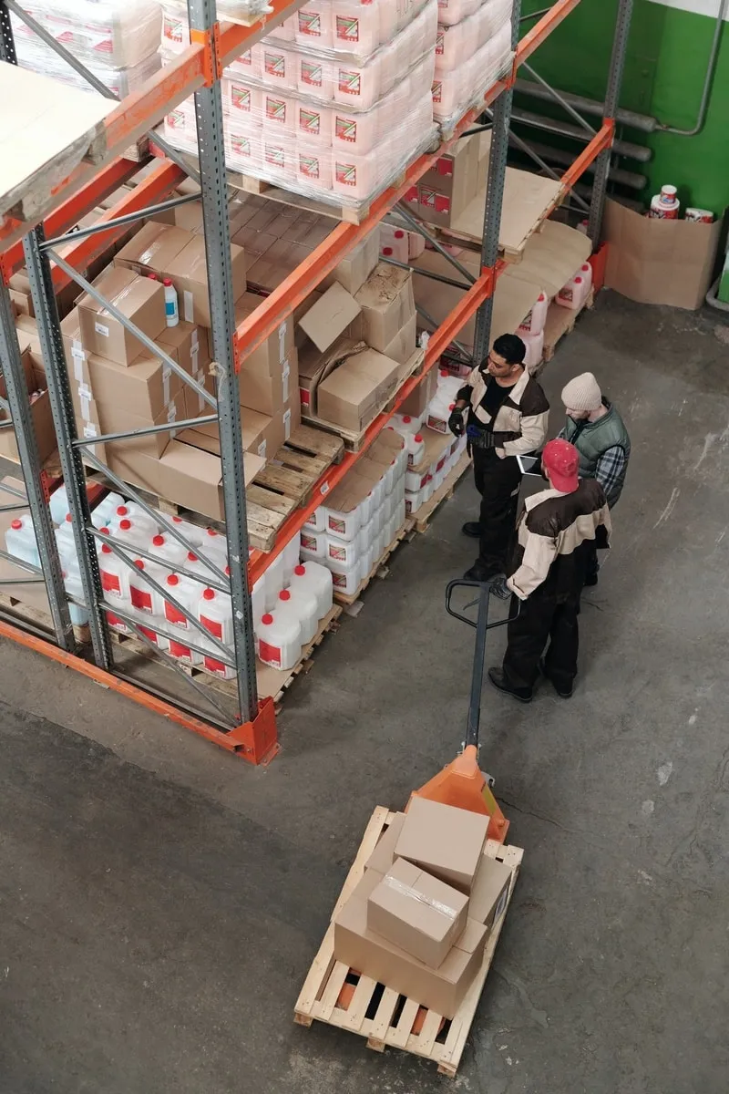 PGS worker in inventory area