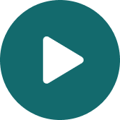 White play button icon inside a teal circular background.