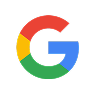 Google logo with multicolored G in red, blue, green, and yellow on white background.