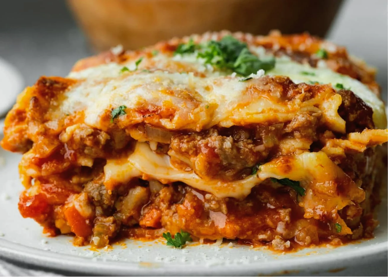 Lasagna with beef