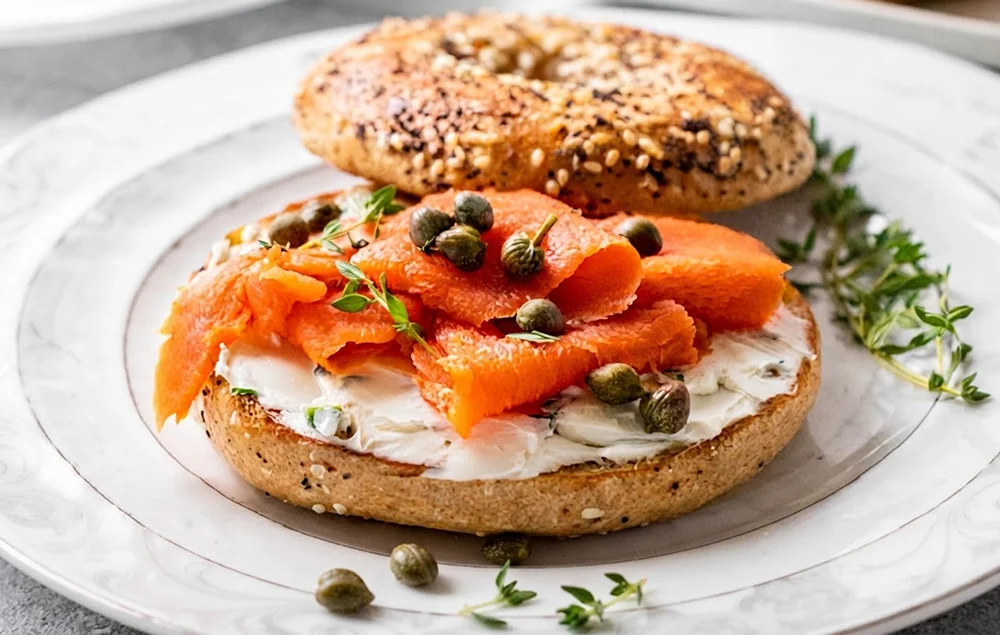 Bagel with Salmon