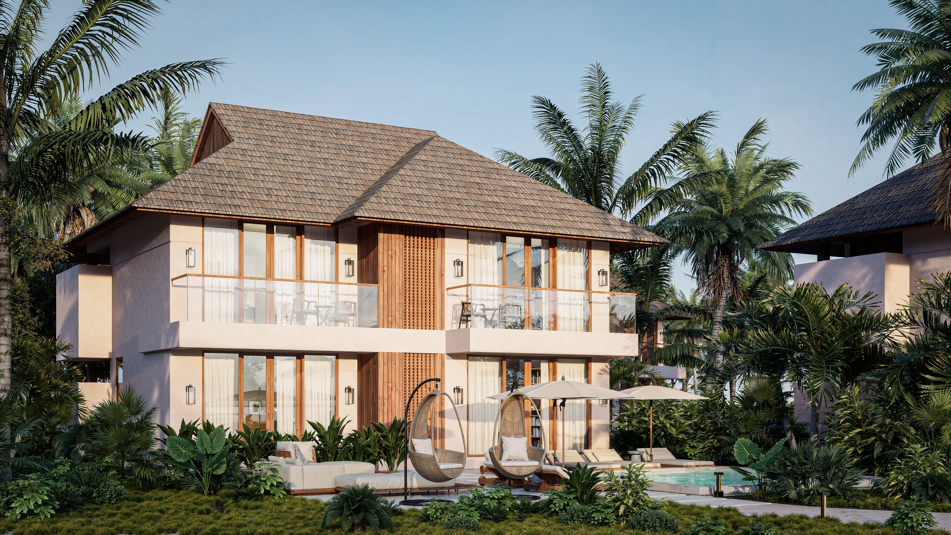 Three-bedroom villa
