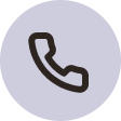 Phone icon on a purple circle