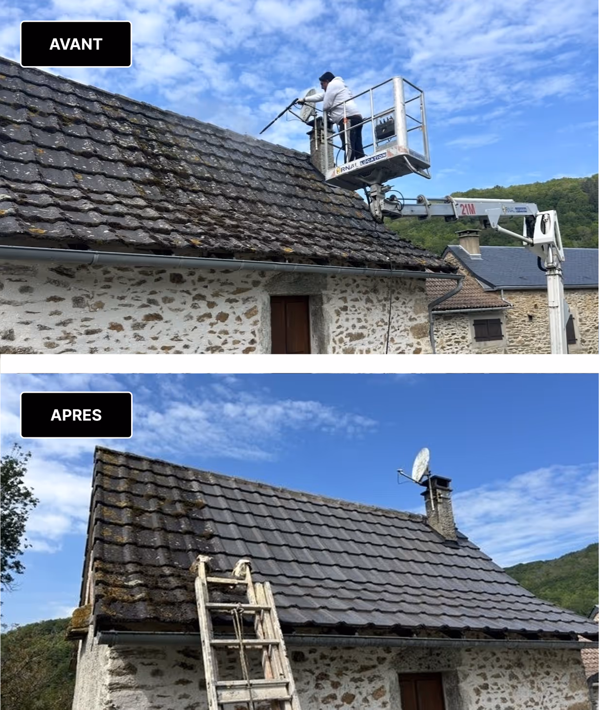 Exemple de réalisation de couverture - couvreur à Figeac et Decazeville