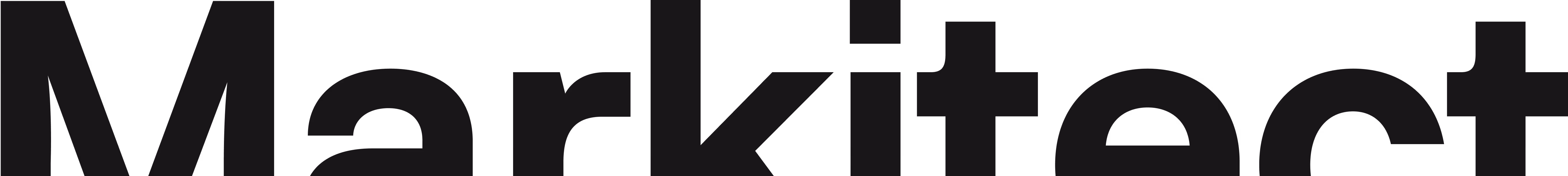 Markitect brand logo text in bold black font on a transparent background.