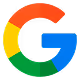 Google logo with stylized letter G in blue, red, yellow, and green colors.