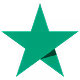 A green five-pointed star on a white background.