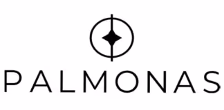 PALMONAS brand logo with a circular symbol above the text.