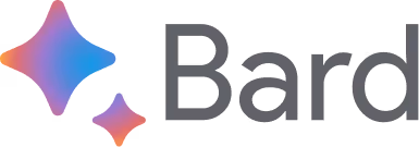 Bard company logo with two star shapes in gradient colors.