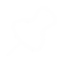 Pixelated white duck icon with a black background.