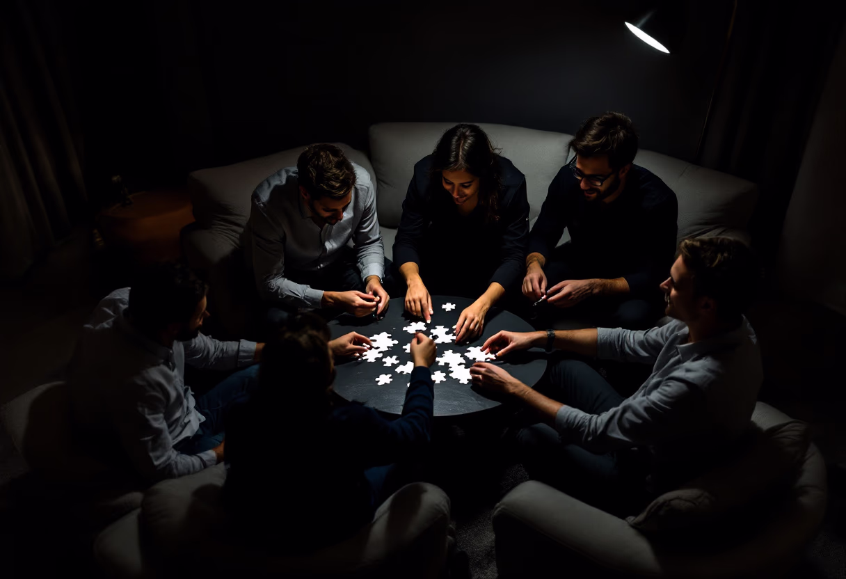 image of a teambuilding activity (for a consulting firm)