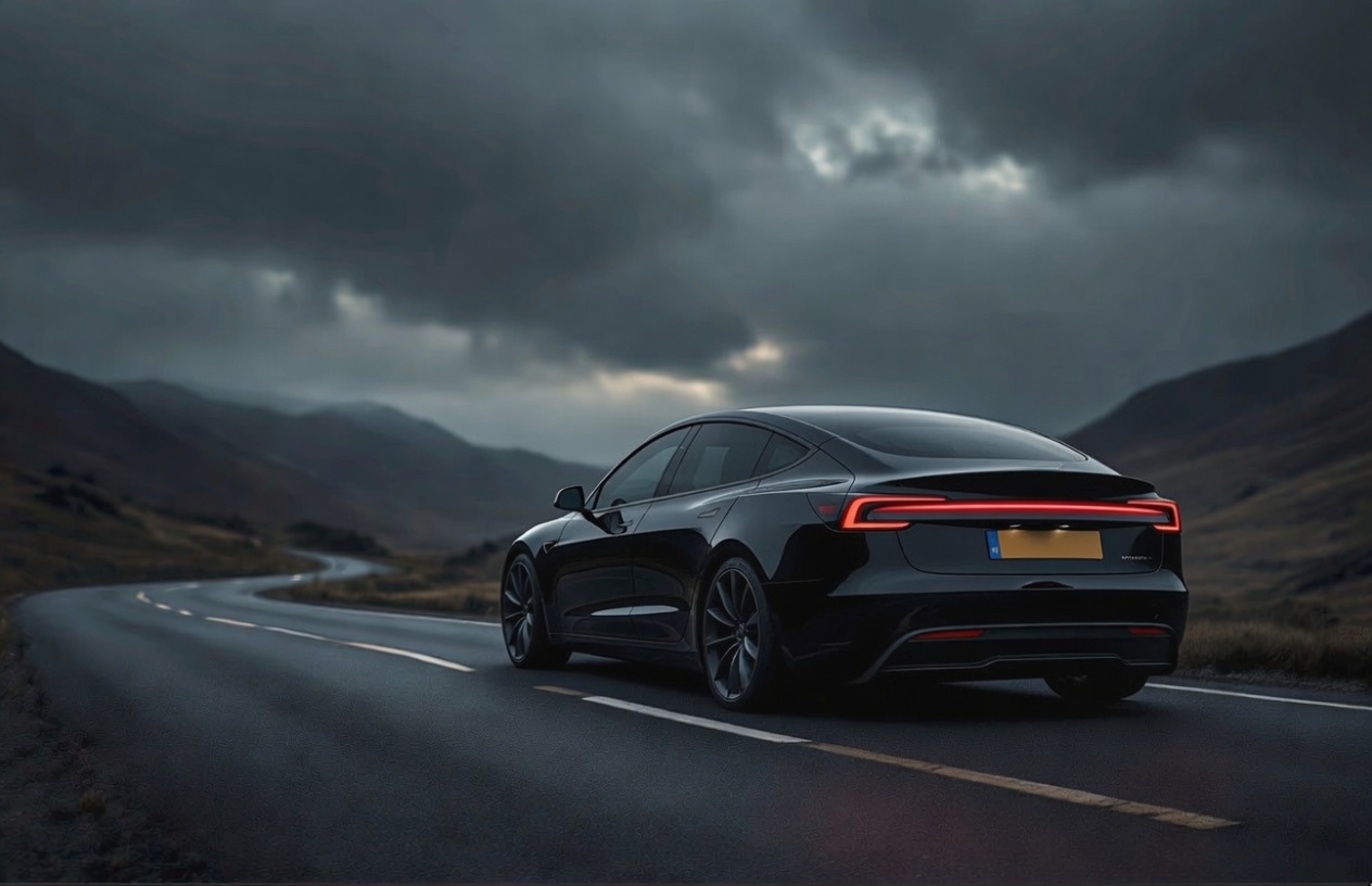 [background image] image of car on a scenic road (for an automotive service)