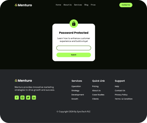 password protected
