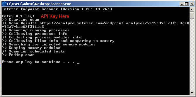 endpoint scanner tool for collecting and analyzing computer memory