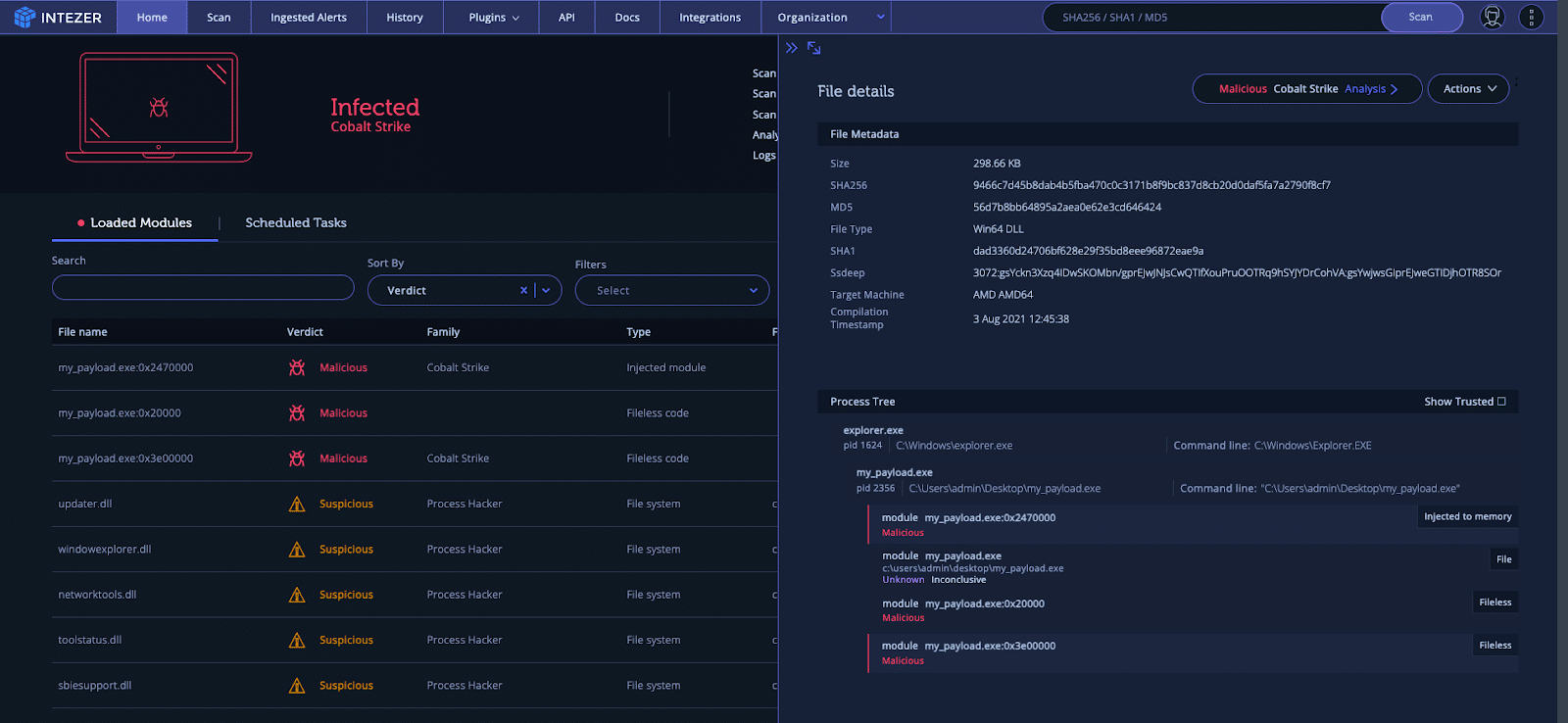 automated memory forensic analysis