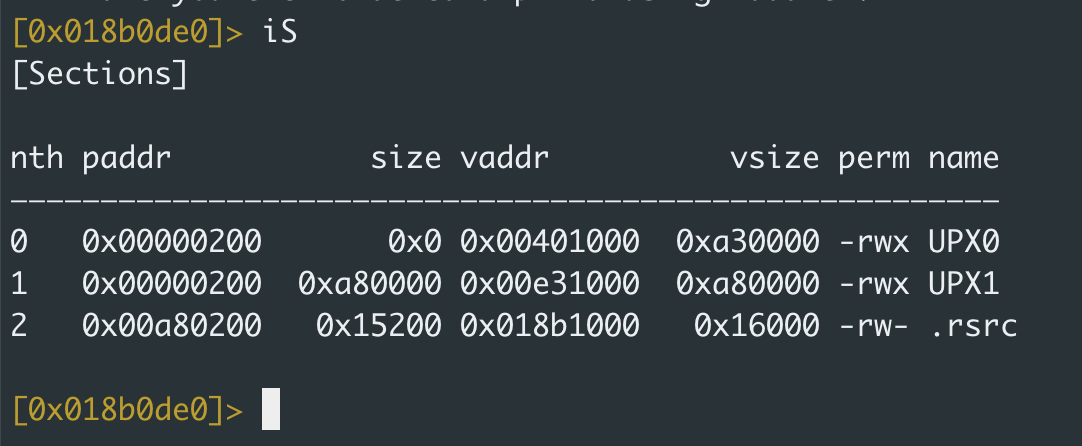Viewing the section of a file for reverse engineering