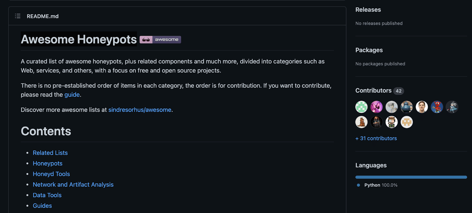 Awesome Honeypots