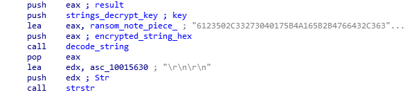 Encoded strings stored as Unicode hex strings