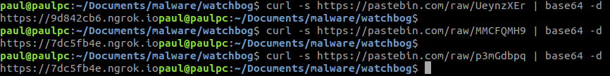 footprint of the malware execution