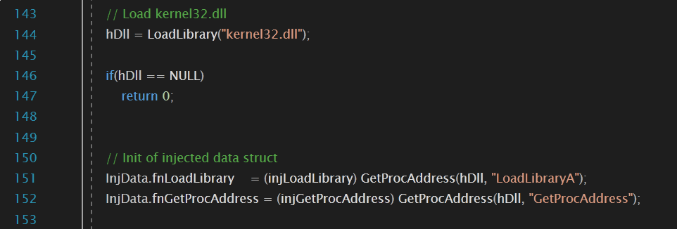 GetProcAddress call in CASPER.CPP