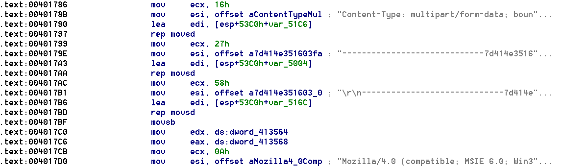 Disassembly of multiple different Lazarus samples