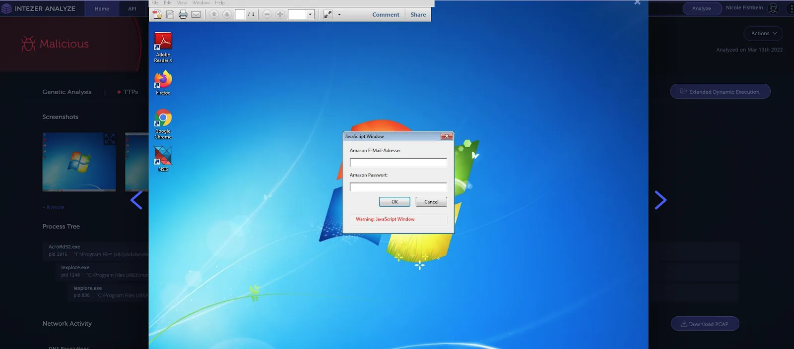 malicious pdf file behavioral analysis