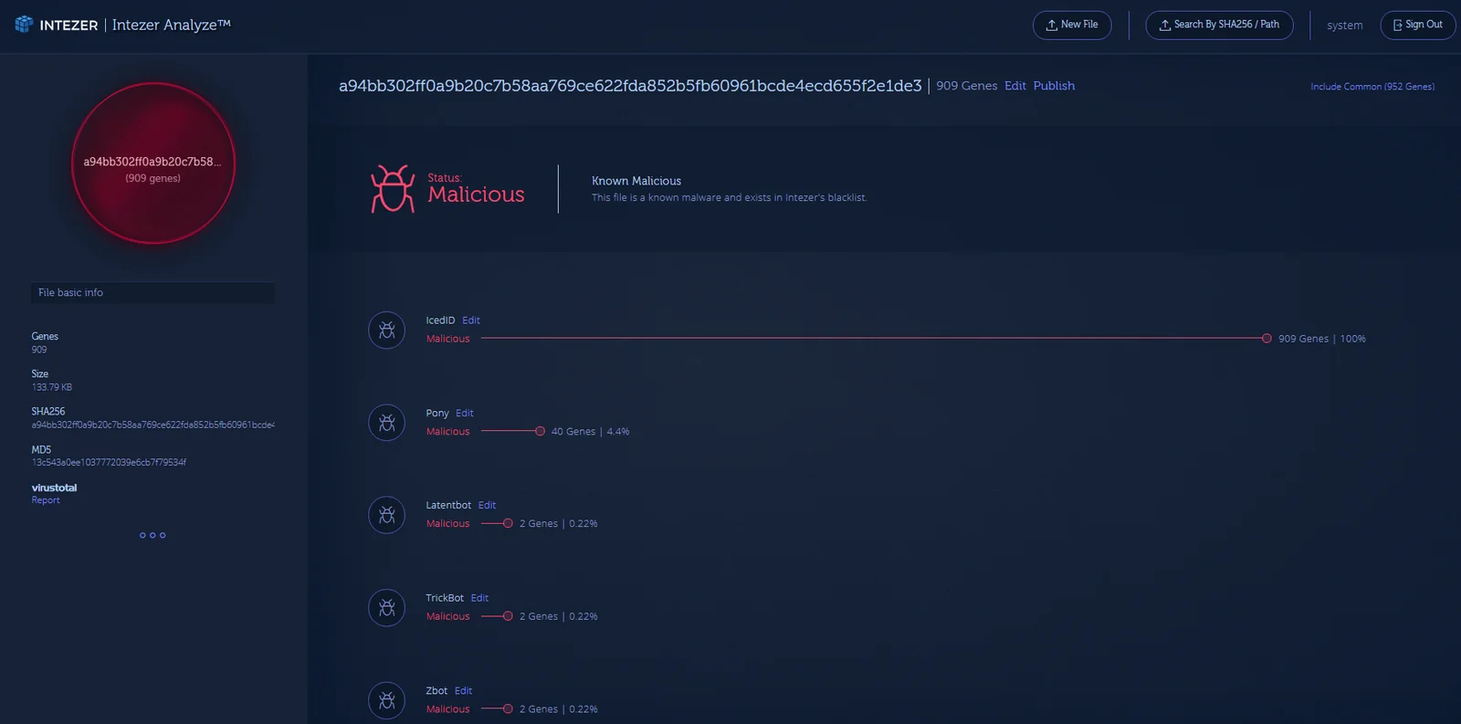 Pony is a trojan that was being distributed via the Hancitor downloader
