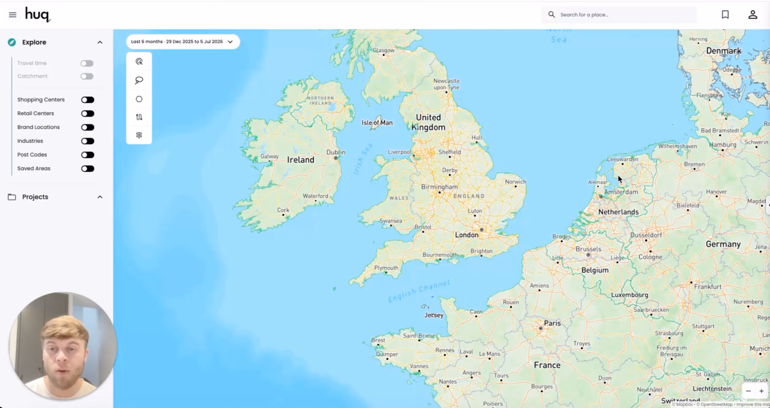 Retail location comparison using footfall and location intelligence