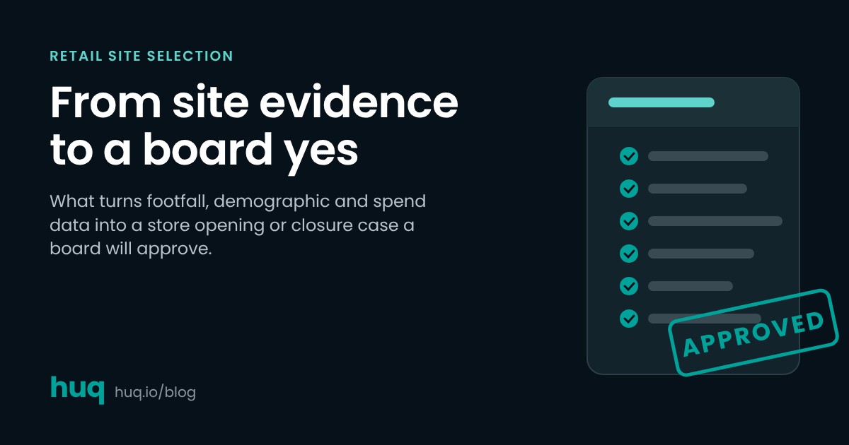 From site evidence to a board yes