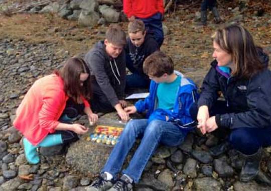 Ocean acidification field research, grades 7 & 8