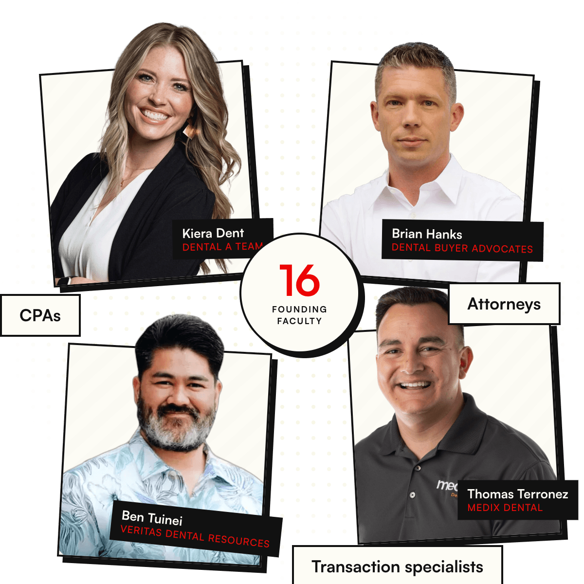 DOC founding faculty: Kiera Dent, Brian Hanks, Ben Tuinei and Thomas Terronez