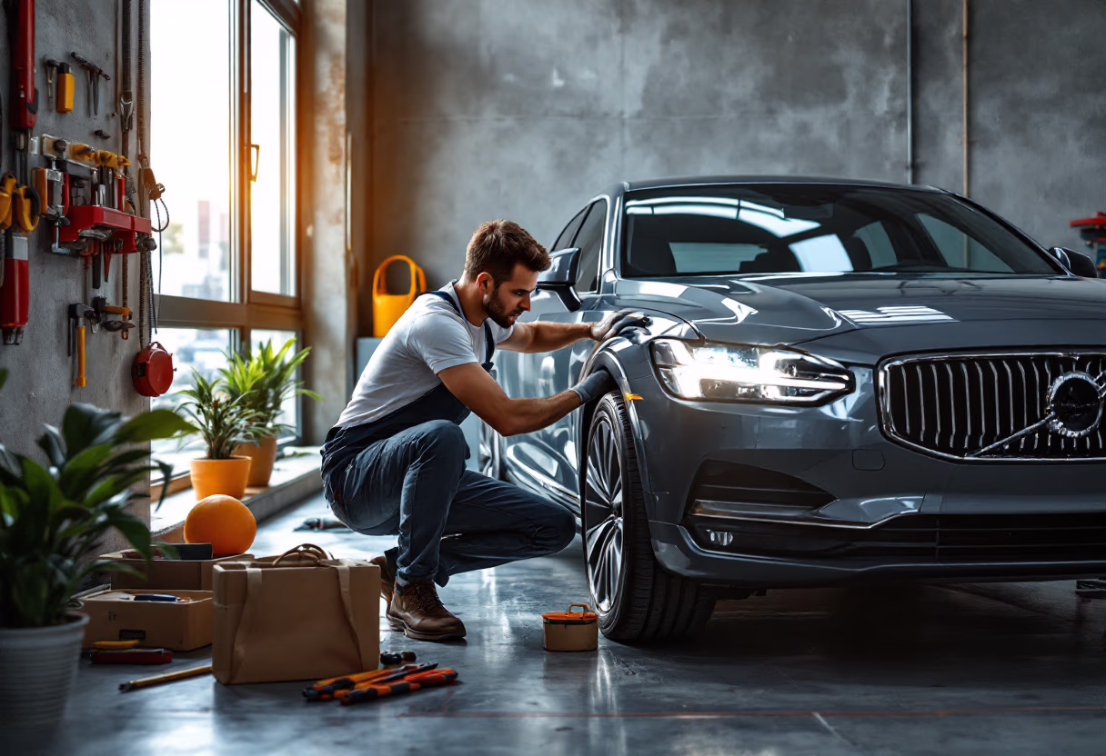 image of car tire rotation service