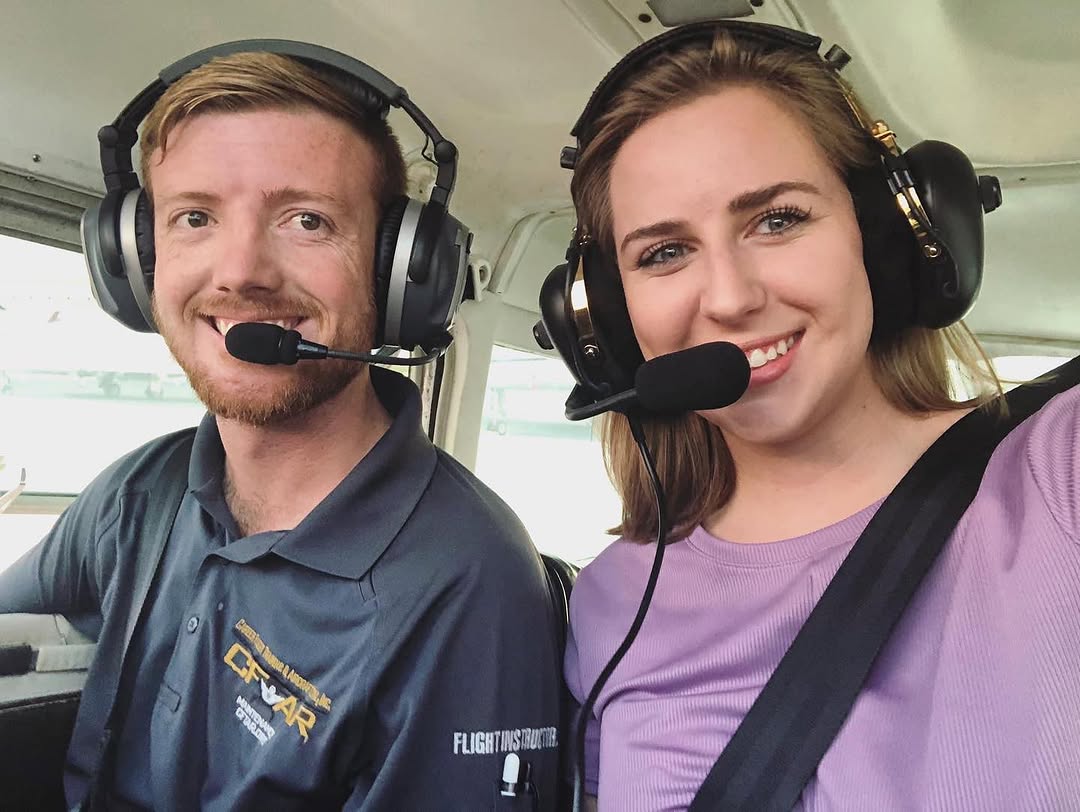 CFTAR flight instructor Matt McGinnis in the cockpit before a flight around Marco Island