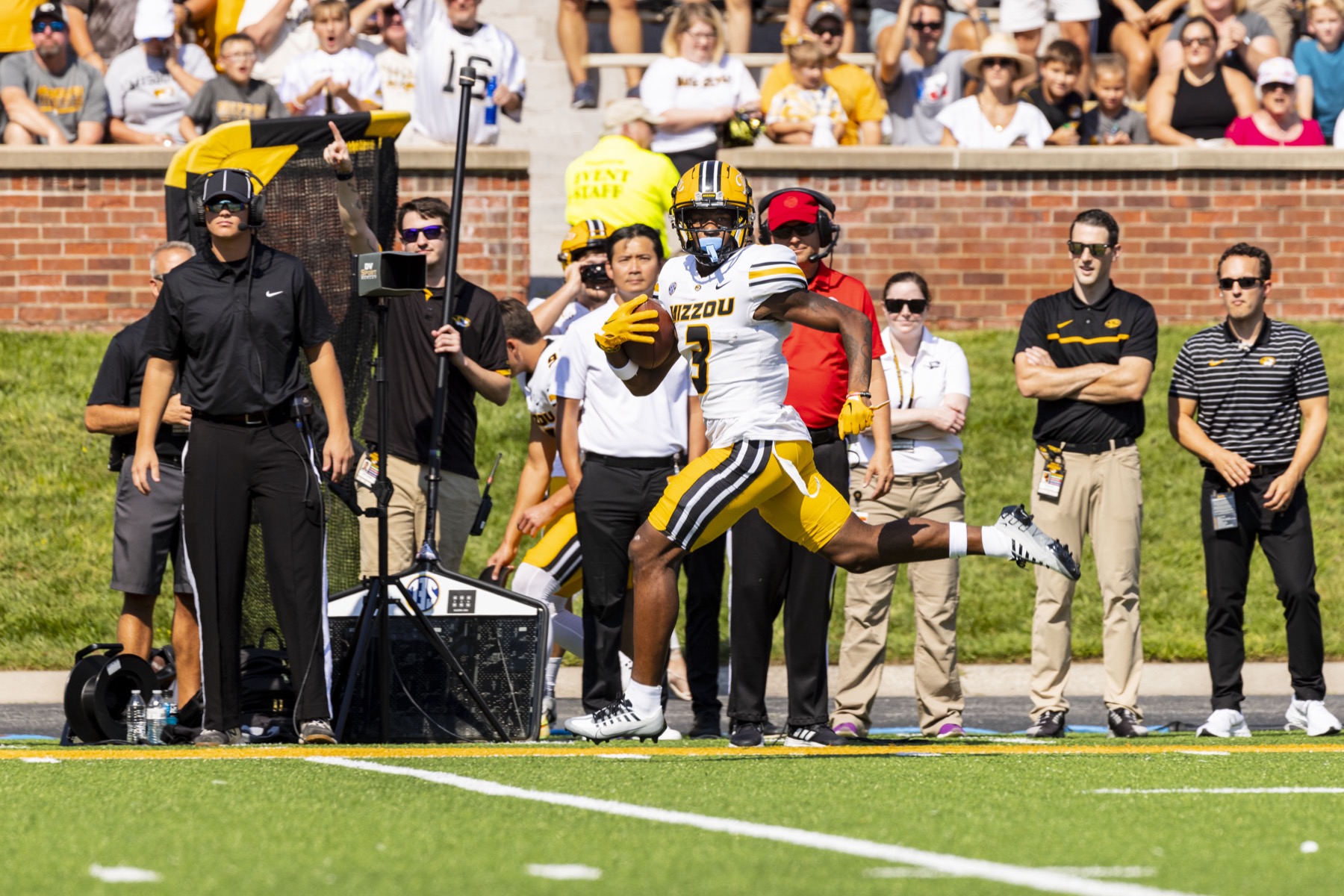 Mizzou game day sideline