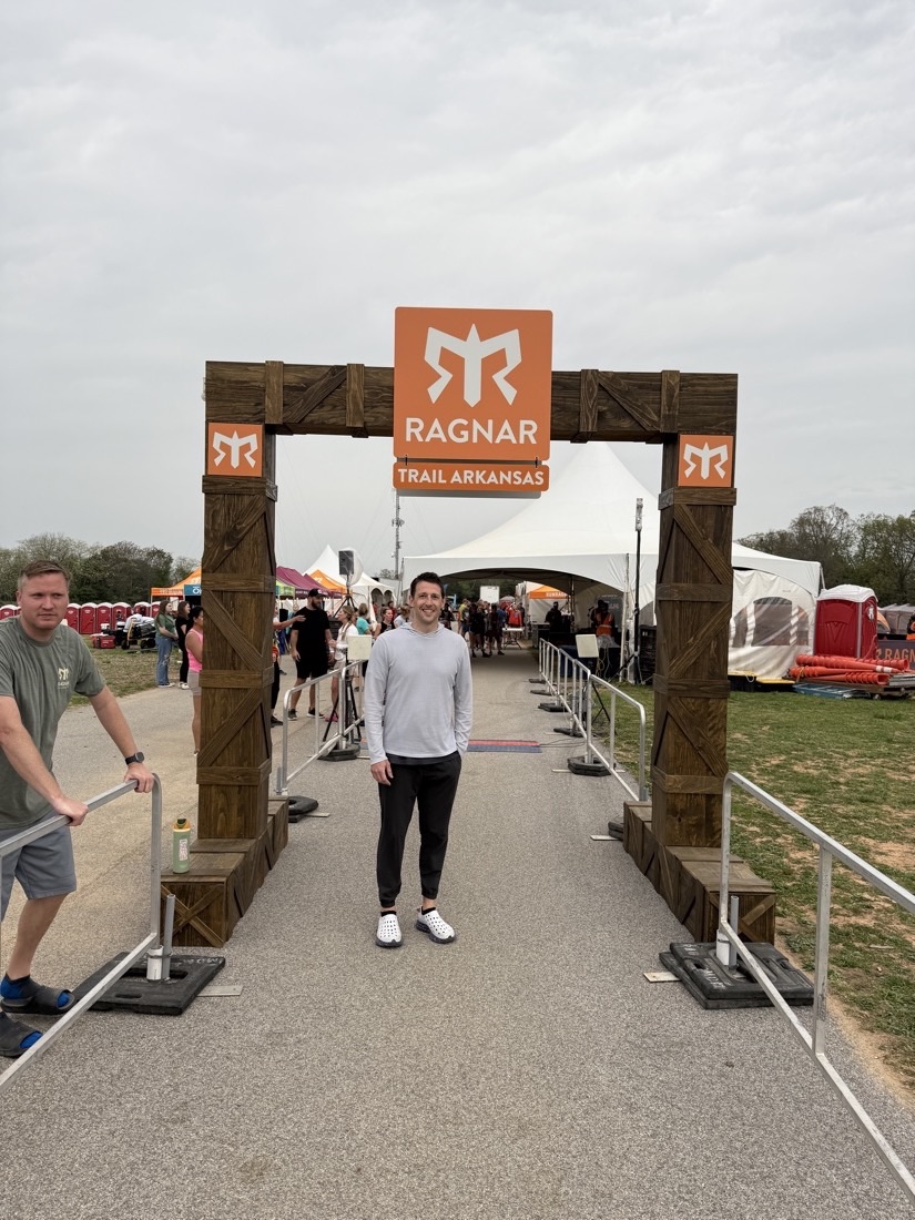 Dr. Kelly at the Ragnar Trail Arkansas race