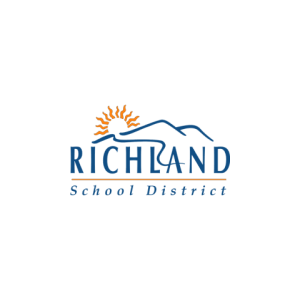 Richland School District logo with sun rising over a mountain outline.