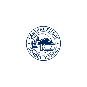 Logo of Central Kitsap School District featuring mountain and tree inside a circle.