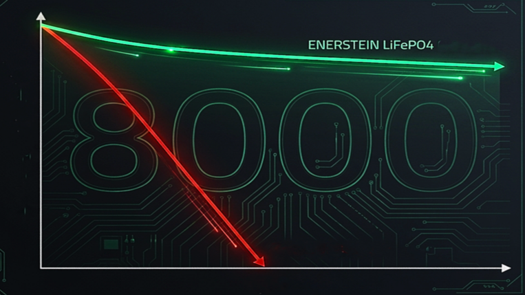 EnerStein Life PO4 16kW battery longevity diagram