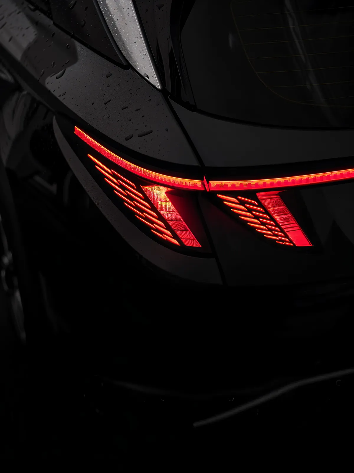 Car with red lights