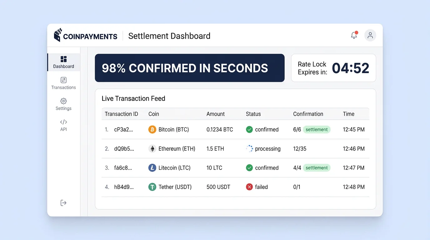 near-instant settlement via GAP600