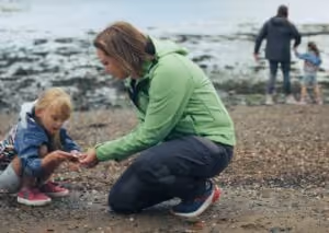 Small group Highland tours - guiding a family