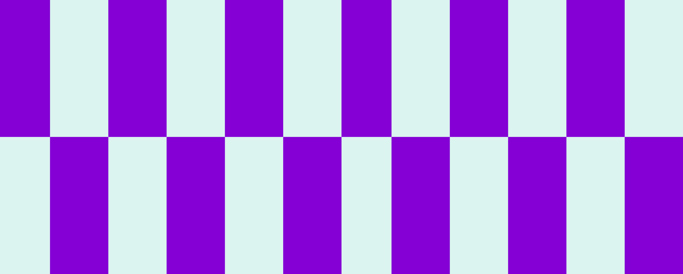 Purple and light blue checkerboard pattern with alternating vertical stripes