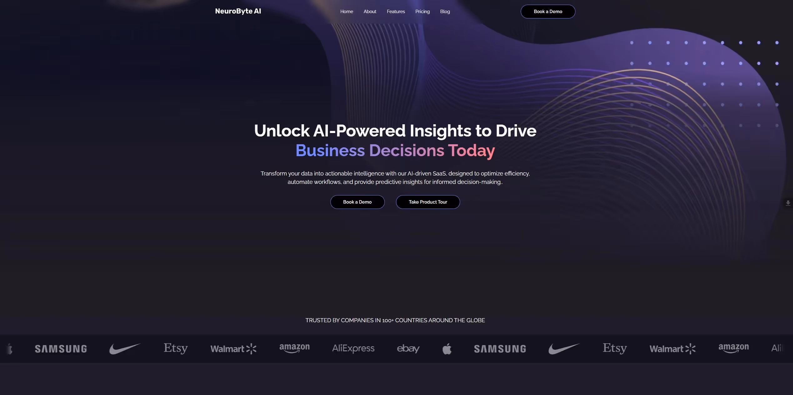 NeuroByte AI figma to webflow project image