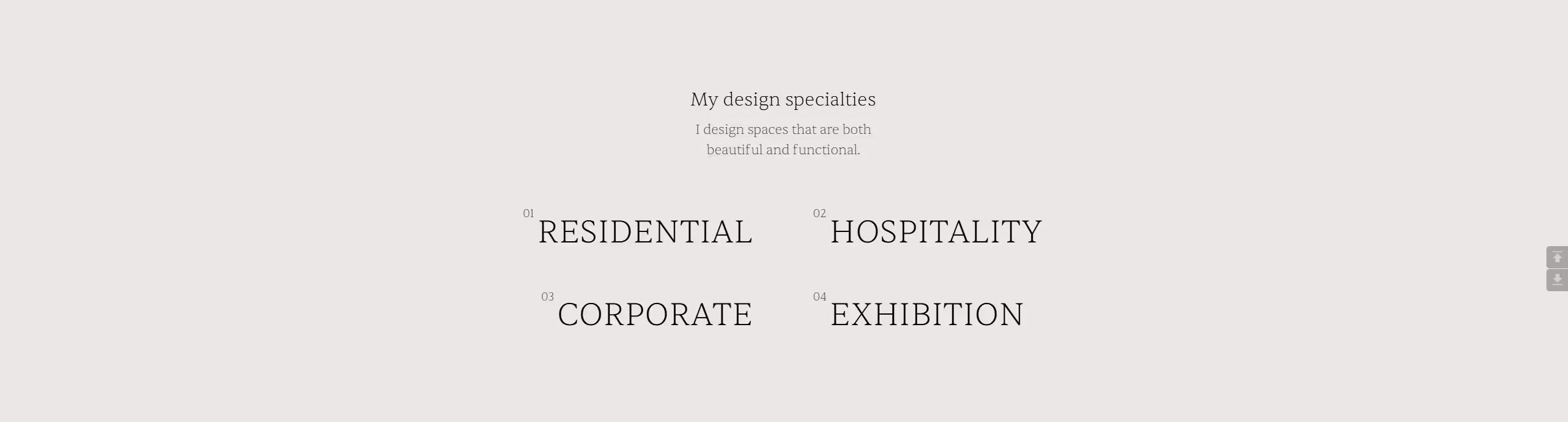 Interior designer webflow template customization project