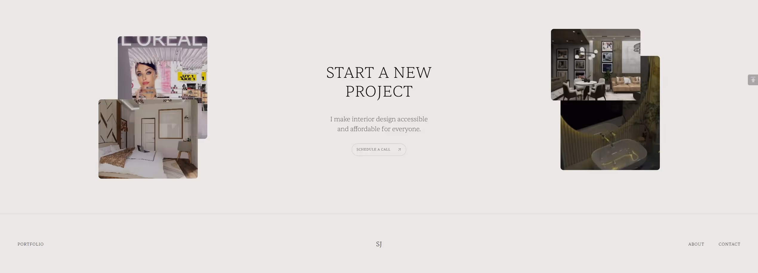 Interior designer webflow template customization project