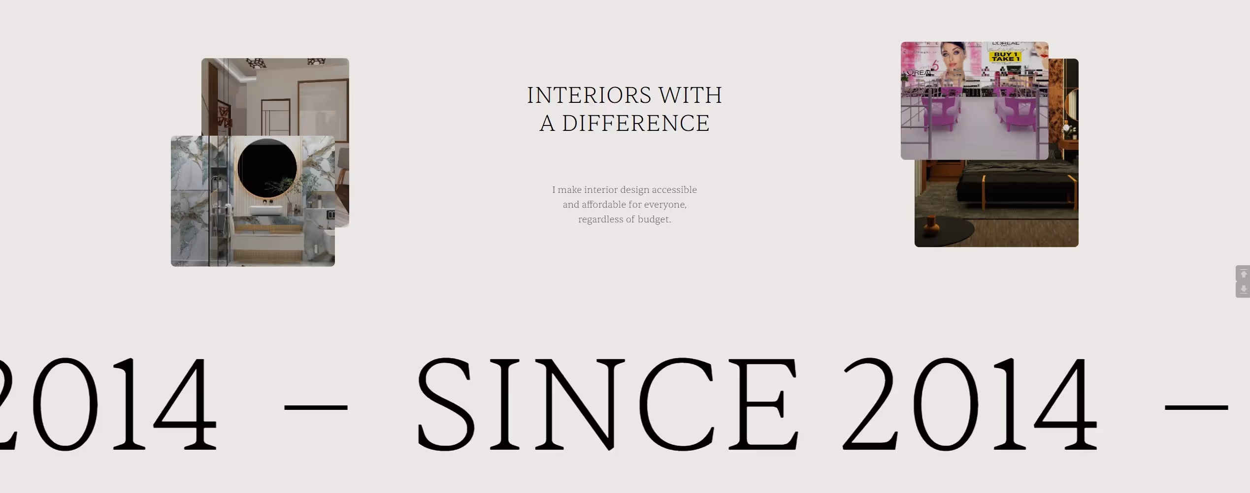 Interior designer webflow template customization project