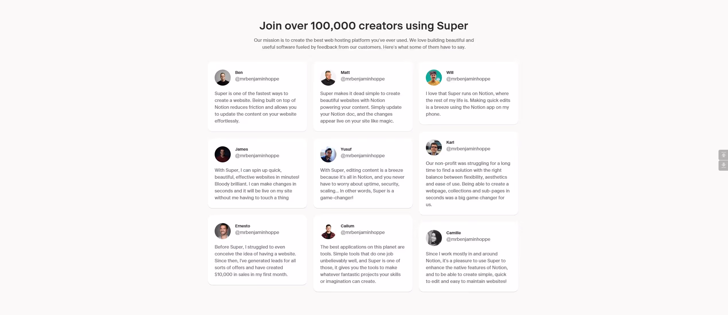 Super.so html to webflow project image