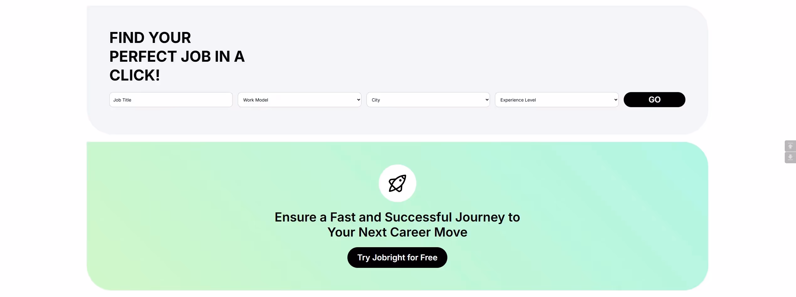 Jobright html to webflow project image